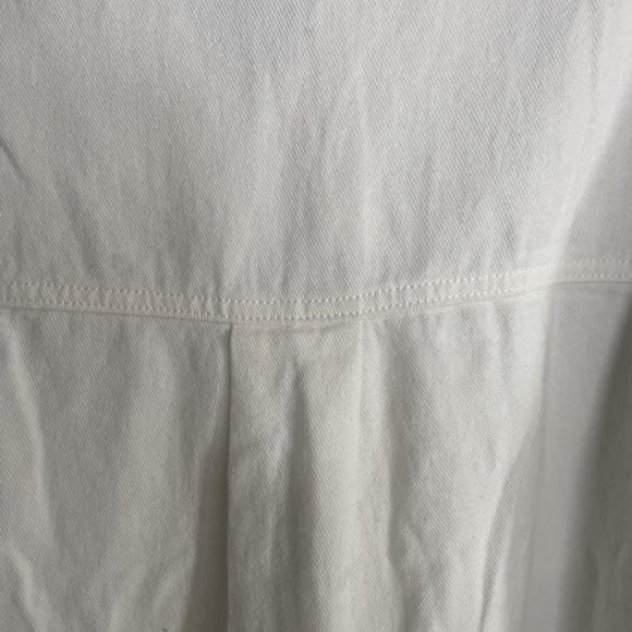 White and Turquoise Check Denim Top Jacket. Sm. Runs big - Picture 6 of 8